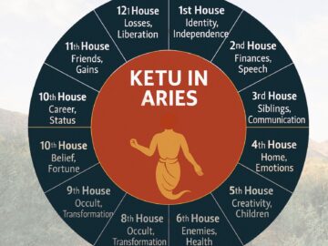 Aries Ketu 12 houses