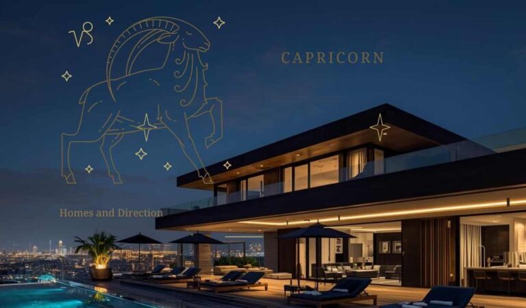House Direction for Moon in Capricorn (Makara Chandra)